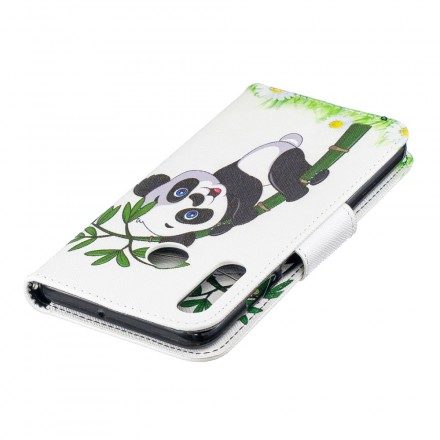 Folio-fodral För Huawei P30 Lite Panda På Bambu