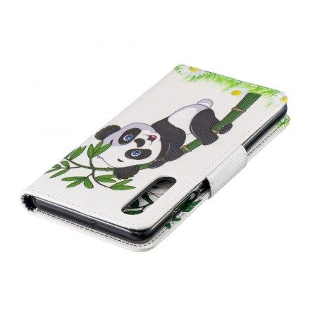 Folio-fodral För Huawei P30 Panda På Bambu
