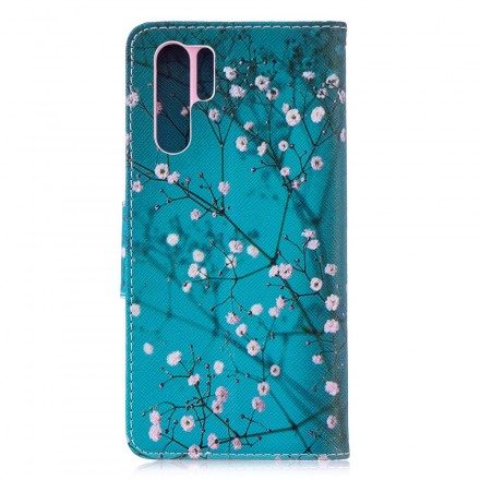 Folio-fodral För Huawei P30 Pro Blommande Träd