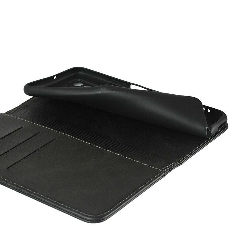Folio-fodral För Huawei P40 Lite 5G Läderfodral Äkta Läder