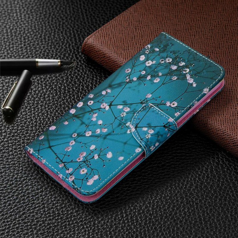 Folio-fodral För Huawei P40 Lite Blommande Träd