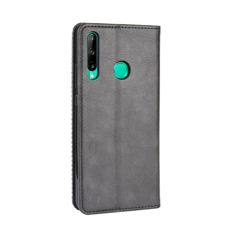 Folio-fodral För Huawei P40 Lite E / Huawei Y7p Läderfodral Utformad Vintage Lädereffekt