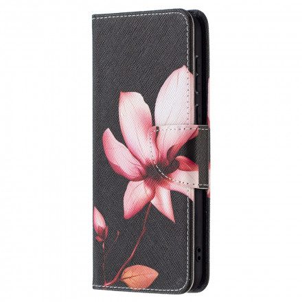 Folio-fodral För Huawei P50 Rosa Blomma