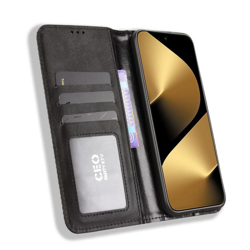 Folio-fodral För Huawei Pura 80 Pro Vintagekant