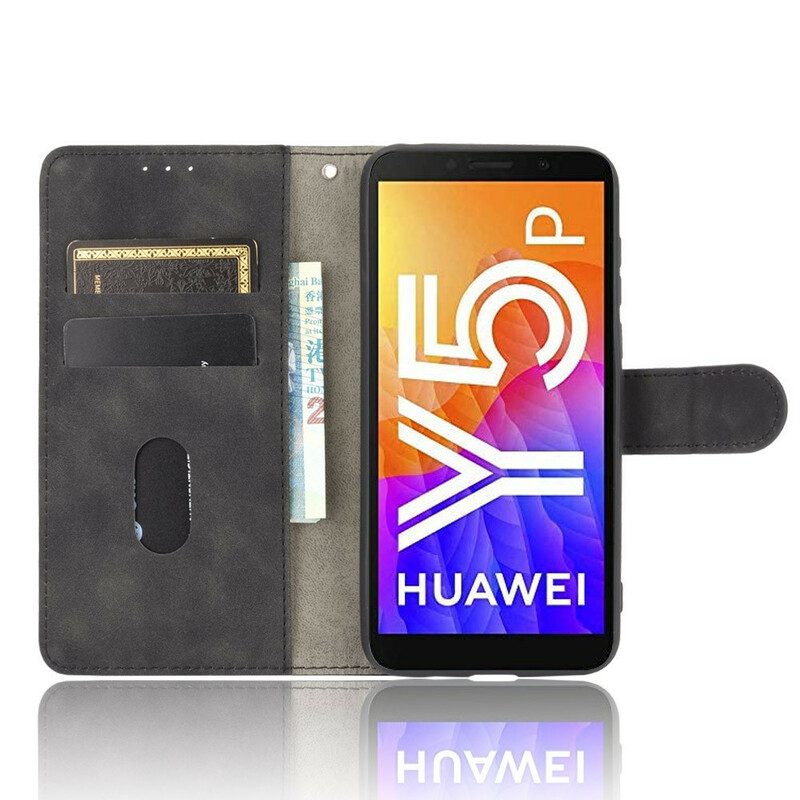 Folio-fodral För Huawei Y5p Ledereffekt I Affärsstil