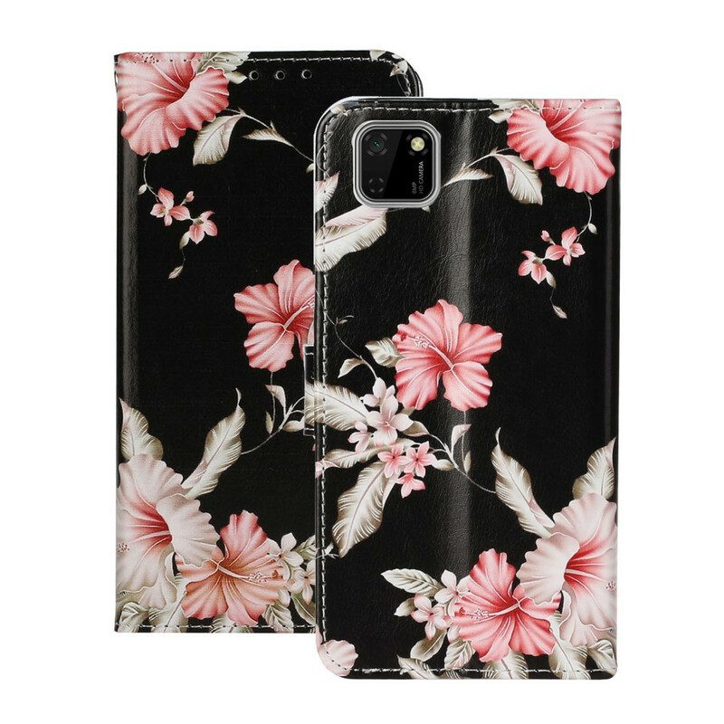 Folio-fodral För Huawei Y5p Myriad Blommor