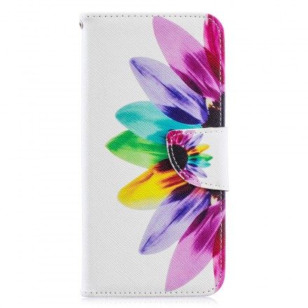 Folio-fodral För Huawei Y6 2019 / Honor 8A Akvarellblomma