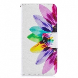 Folio-fodral För Huawei Y6 2019 / Honor 8A Akvarellblomma