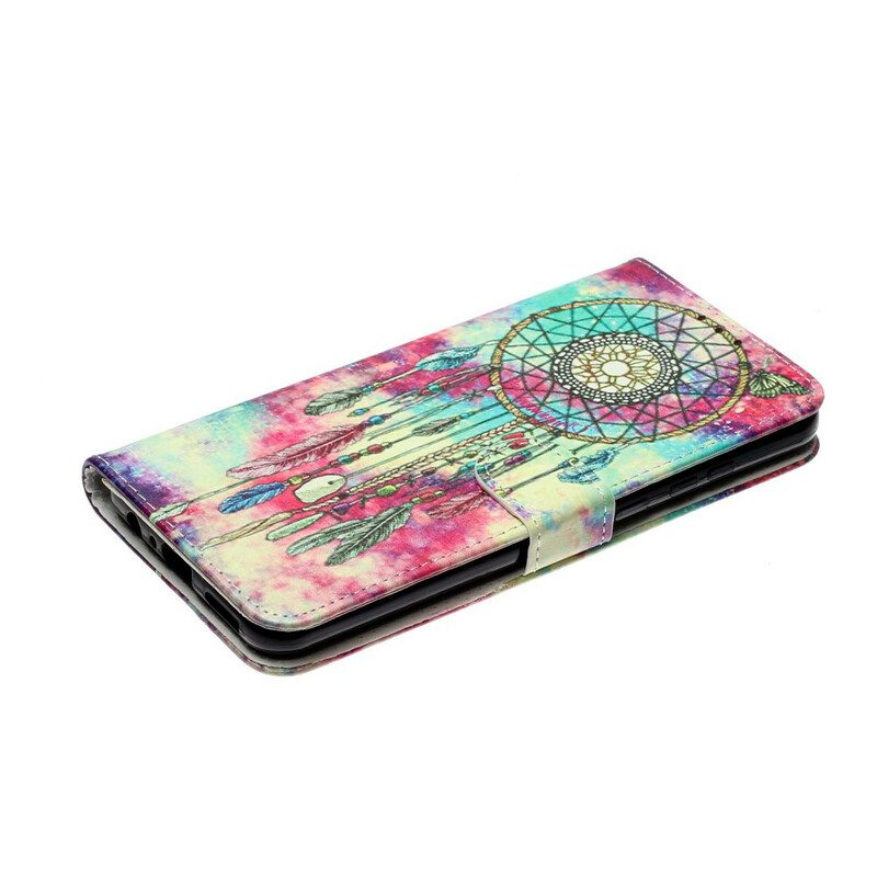 Folio-fodral För Huawei Y6p Läderfodral Förtrollad Mandala
