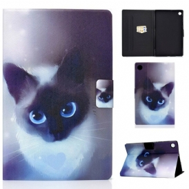 Läderfodral För Huawei MatePad T 8 Blue Eyed Cat
