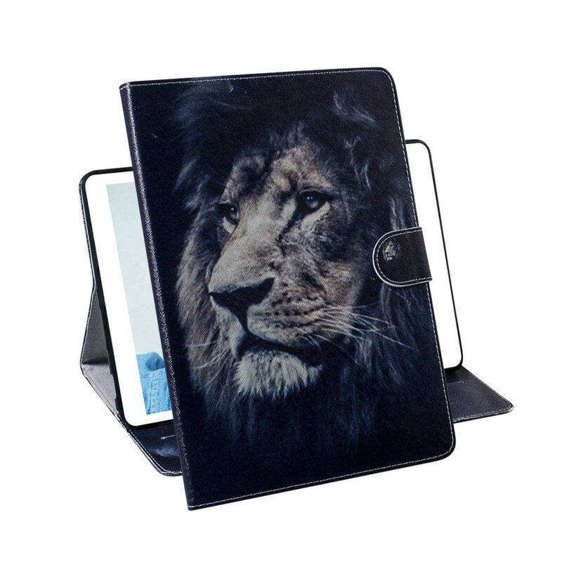 Läderfodral För Huawei MatePad T 8 Lejonhuvud