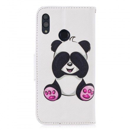 Läderfodral För Huawei P Smart 2019 / Honor 10 Lite Panda Kul