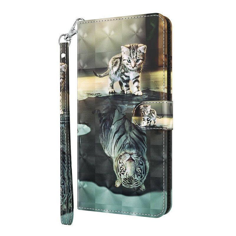 Läderfodral För Huawei P Smart 2021 Ernest The Tiger