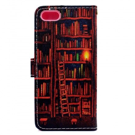 Läderfodral För Huawei Y5 2018 Bibliotek