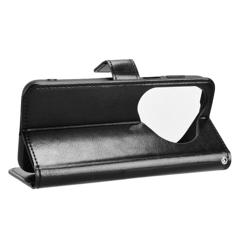 Läderskal Fodral Huawei Pura 80 Pro Flashigt Konstläder