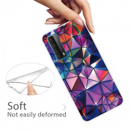 Mobilskal För Huawei P Smart 2021 Flexibel Geometri Färgad