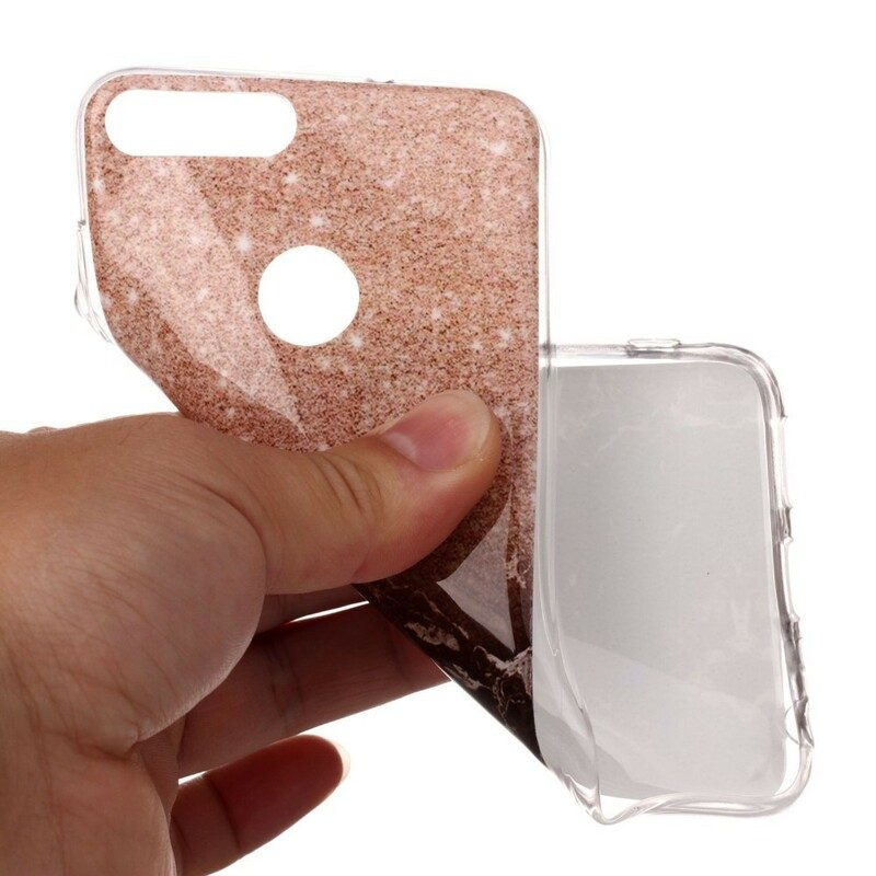 Mobilskal För Huawei P Smart Glittermarmor