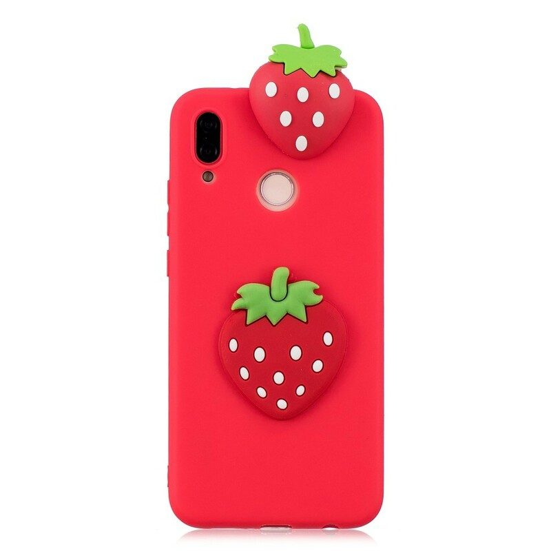 Mobilskal För Huawei P20 Lite 3d Strawberry