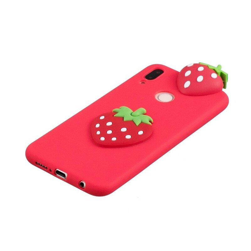 Mobilskal För Huawei P20 Lite 3d Strawberry