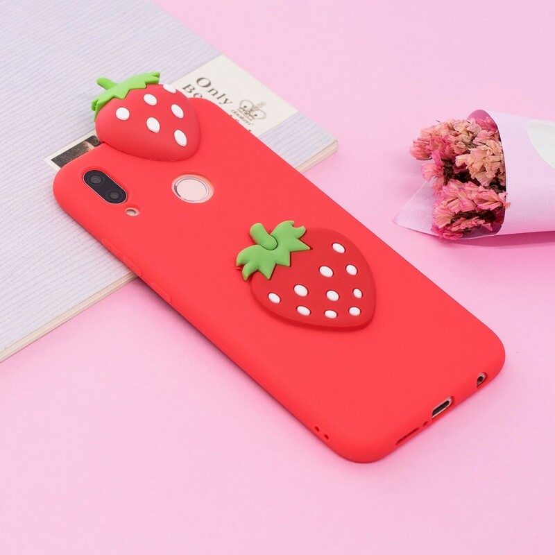 Mobilskal För Huawei P20 Lite 3d Strawberry