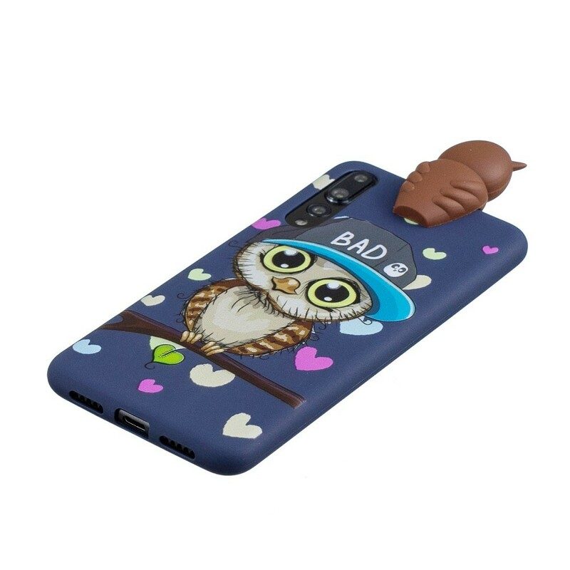 Mobilskal För Huawei P20 Pro 3d Bad Owl Fun