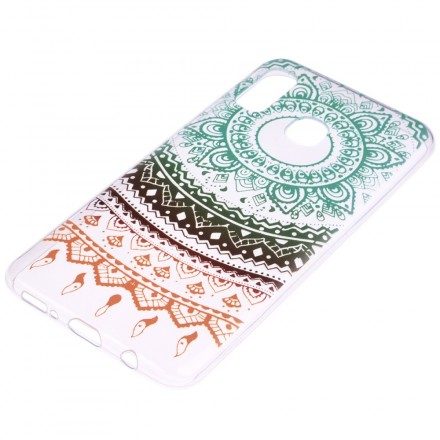 Mobilskal För Huawei P30 Lite Transparent Färgad Mandala