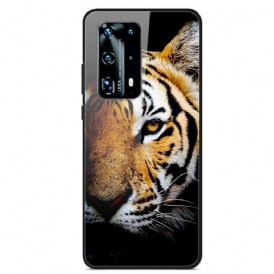 Mobilskal För Huawei P40 Realistiskt Tigerhärdat Glas