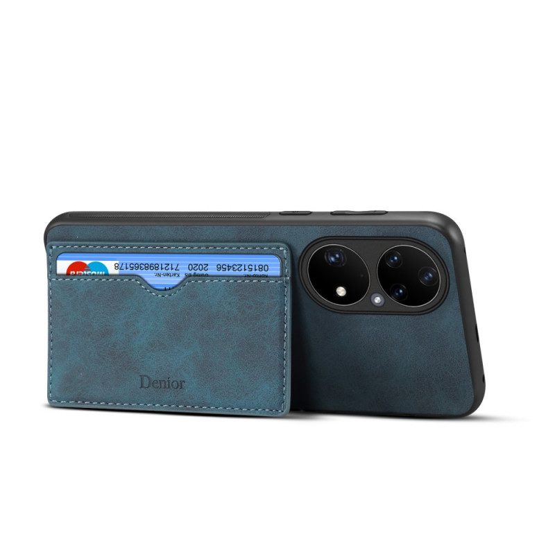 Mobilskal För Huawei P50 Pro Denior-korthållare