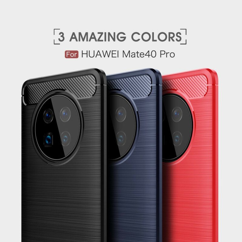 Skal För Huawei Mate 40 Pro Borstad Kolfiber