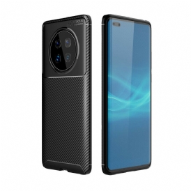 Skal För Huawei Mate 40 Pro Flexibel Kolfiberstruktur
