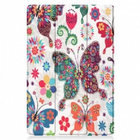 Skal För Huawei MatePad 11 Retro Fjärilar Och Blommor