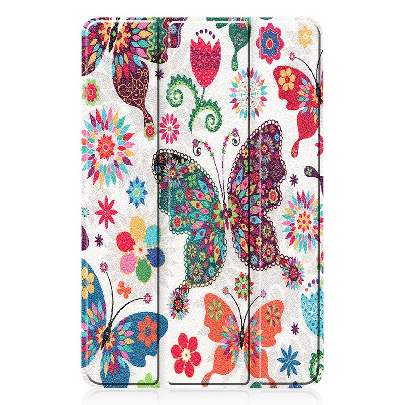 Skal För Huawei MatePad Pro Retro Fjärilar Och Blommor