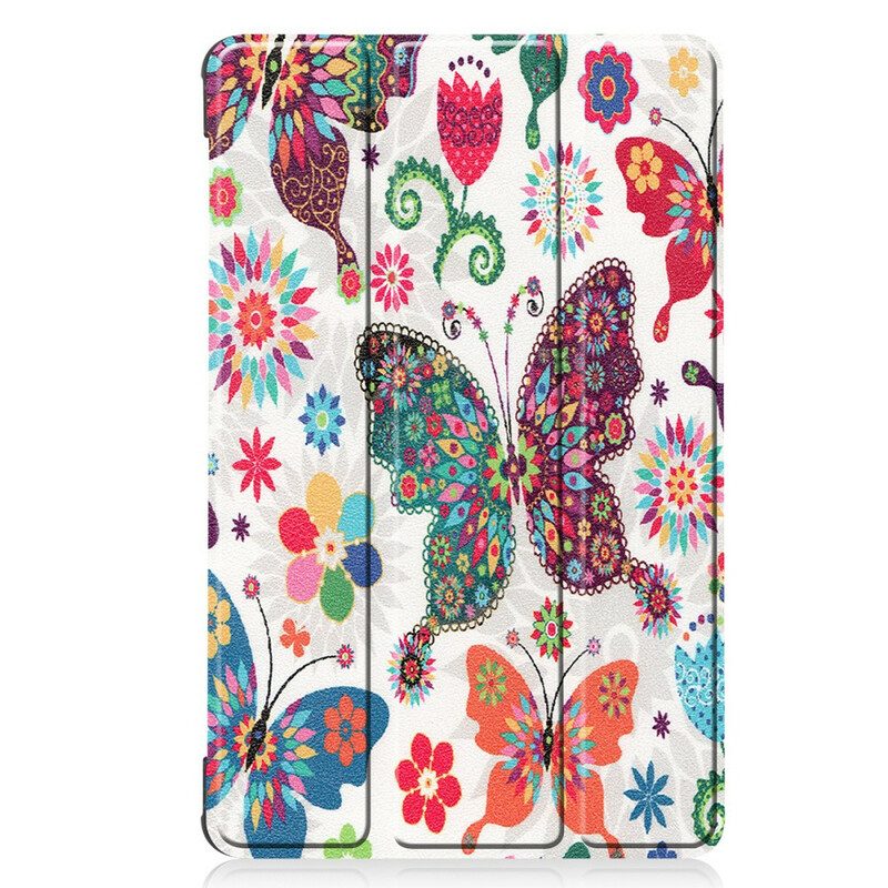Skal För Huawei MatePad T 8 Retro Fjärilar Och Blommor