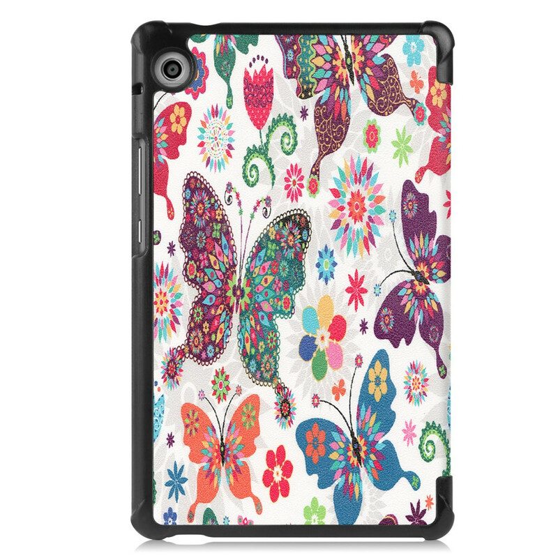 Skal För Huawei MatePad T 8 Retro Fjärilar Och Blommor