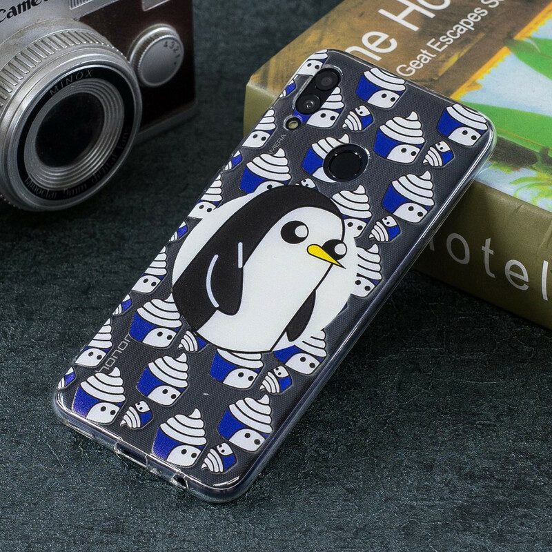 Skal För Huawei P Smart 2019 / Honor 10 Lite Transparenta Pingviner