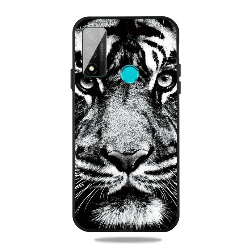 Skal För Huawei P Smart 2020 Svartvit Tiger
