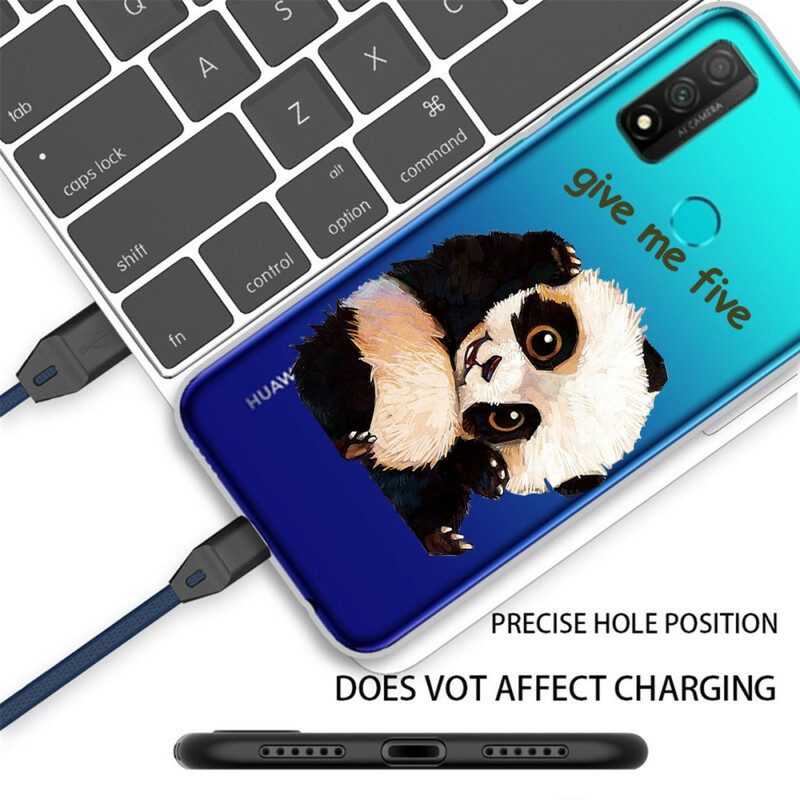 Skal För Huawei P Smart 2020 Transparent Panda Ge Mig Fem