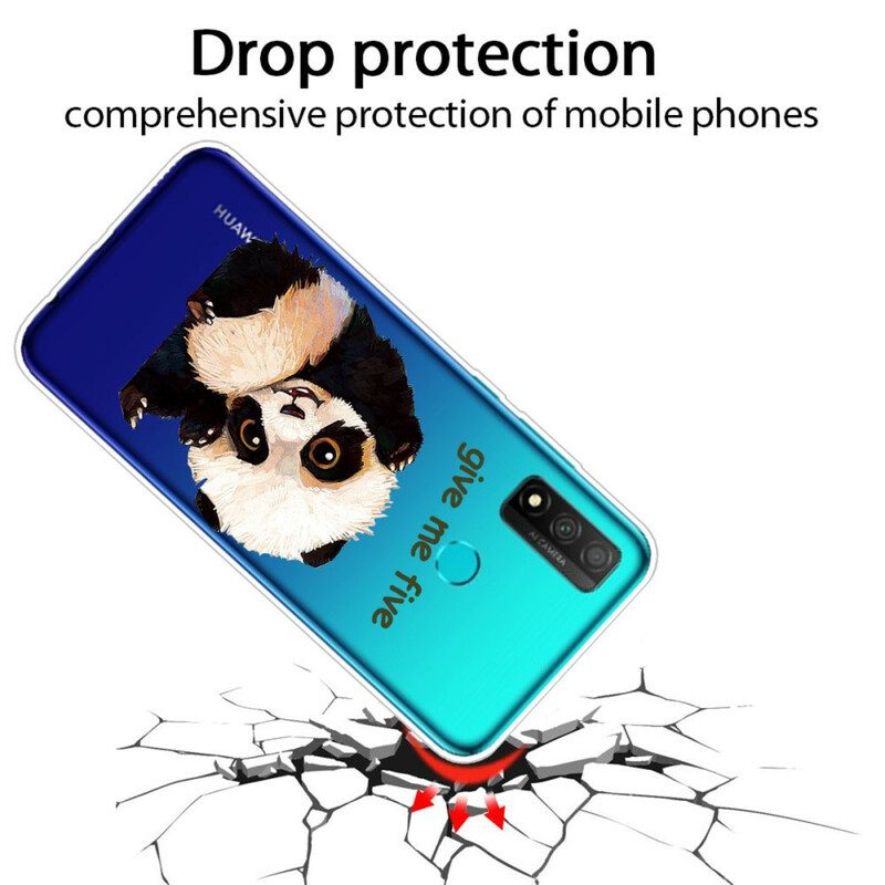 Skal För Huawei P Smart 2020 Transparent Panda Ge Mig Fem