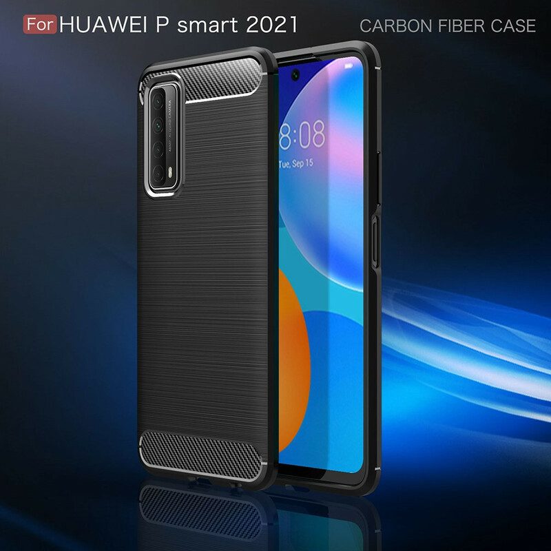 Skal För Huawei P Smart 2021 Borstad Kolfiber