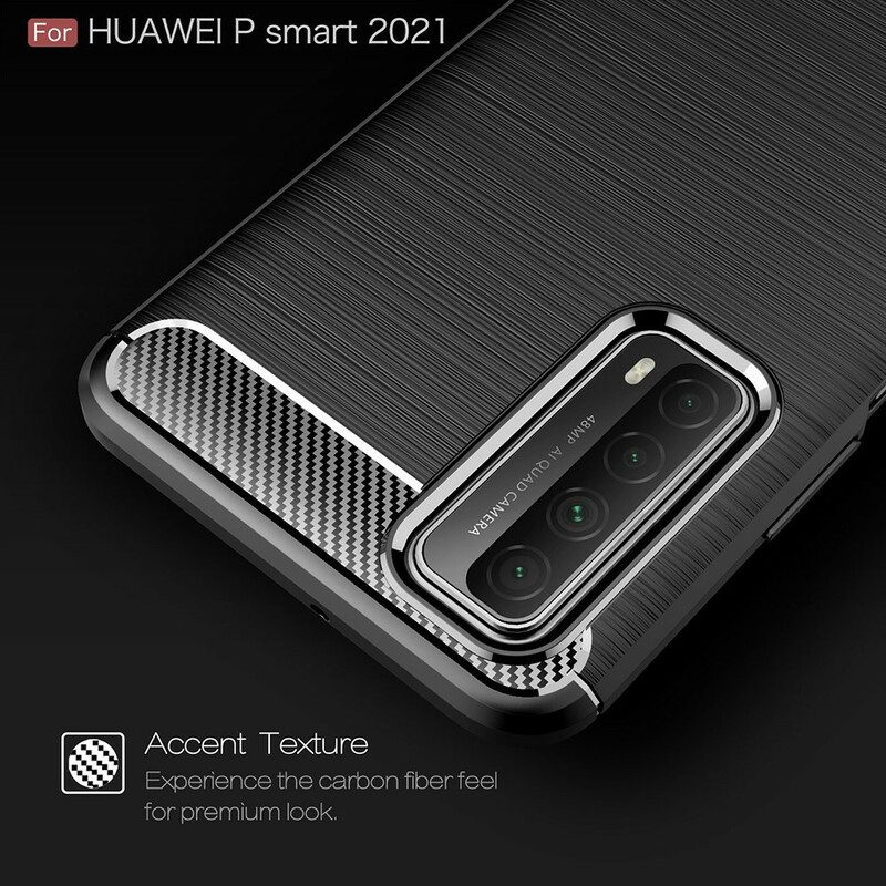 Skal För Huawei P Smart 2021 Borstad Kolfiber