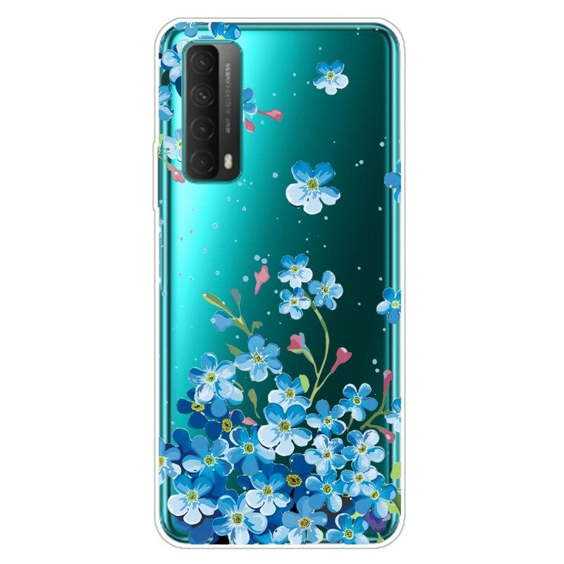 Skal För Huawei P Smart 2021 Bukett Blå Blommor