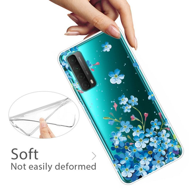 Skal För Huawei P Smart 2021 Bukett Blå Blommor