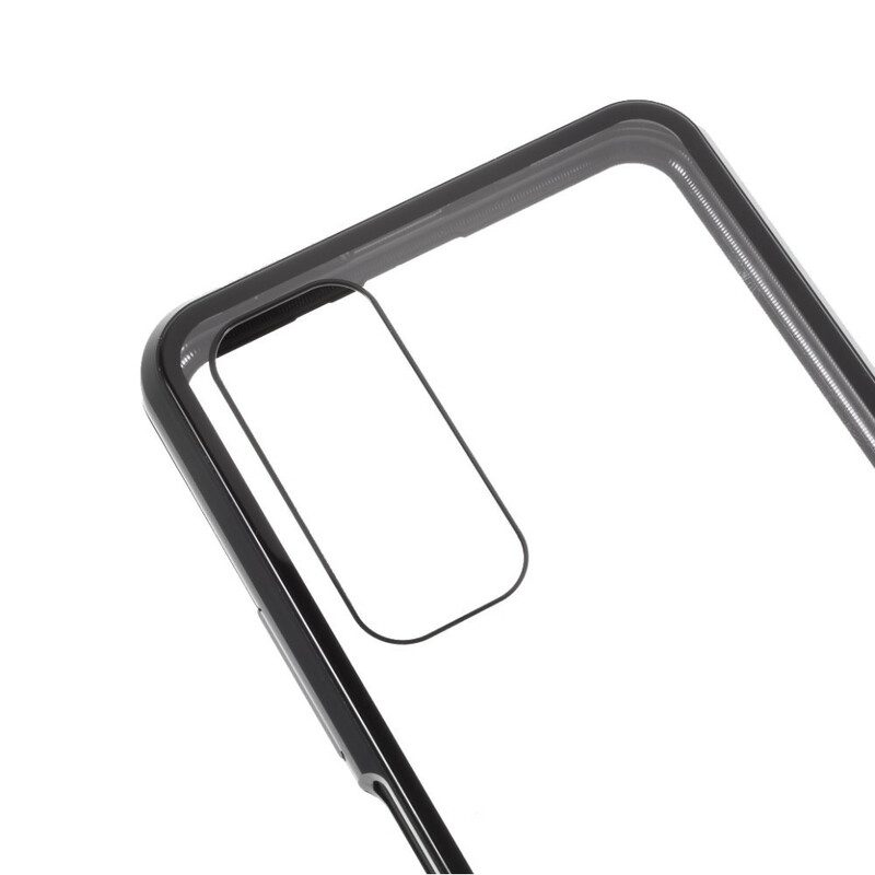 Skal För Huawei P Smart 2021 Härdat Glas Och Metall Fram Och Bak