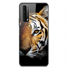 Skal För Huawei P Smart 2021 Realistiskt Tigerhärdat Glas