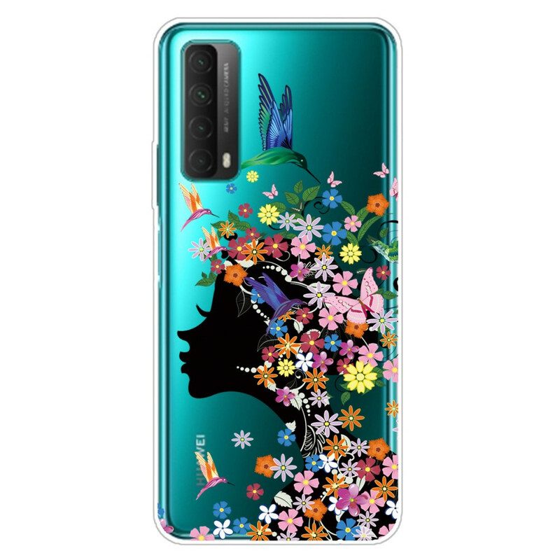 Skal För Huawei P Smart 2021 Transparent Flower Girl