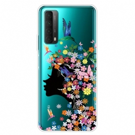 Skal För Huawei P Smart 2021 Transparent Flower Girl