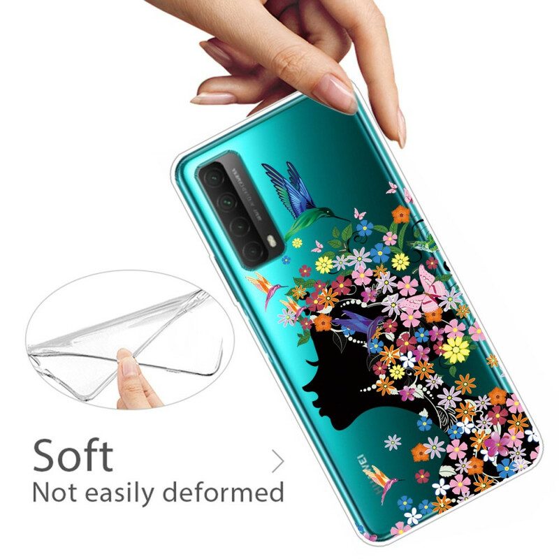 Skal För Huawei P Smart 2021 Transparent Flower Girl