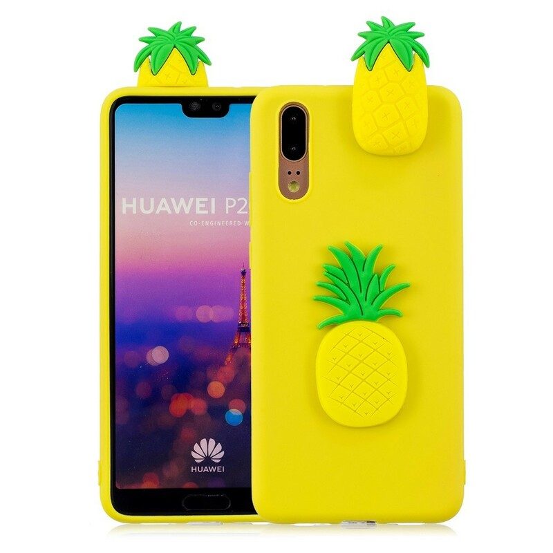 Skal För Huawei P20 3d Ananas