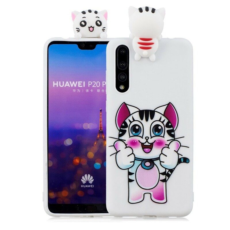 Skal För Huawei P20 Pro 3d Cat Fun