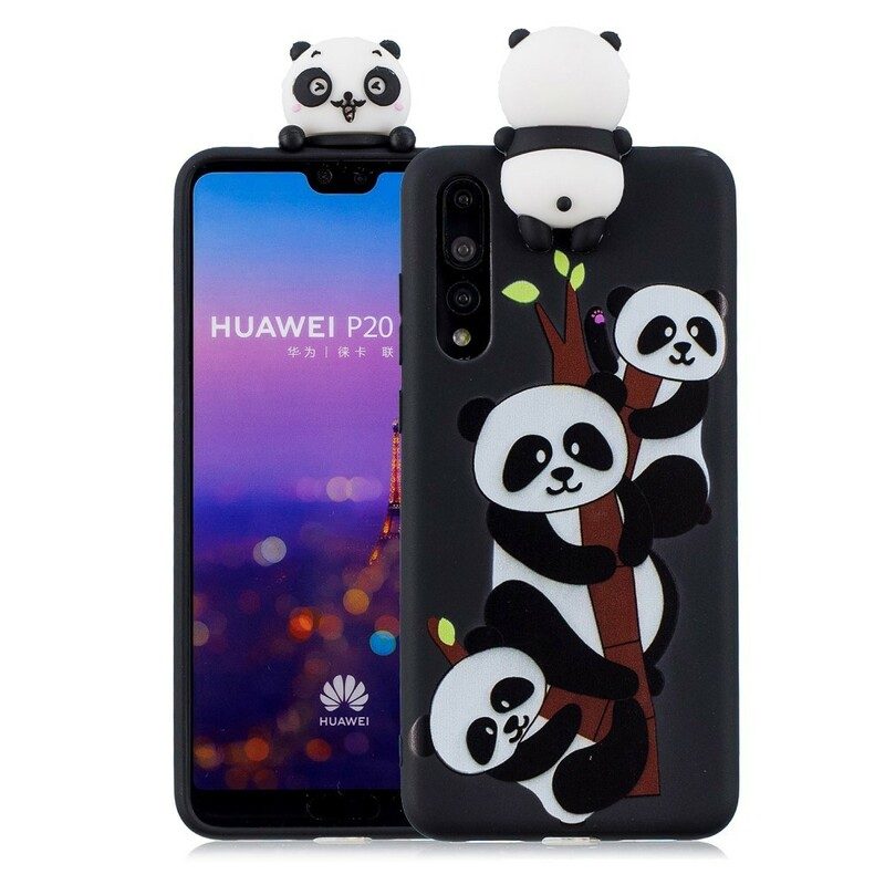Skal För Huawei P20 Pro 3d Panda Family